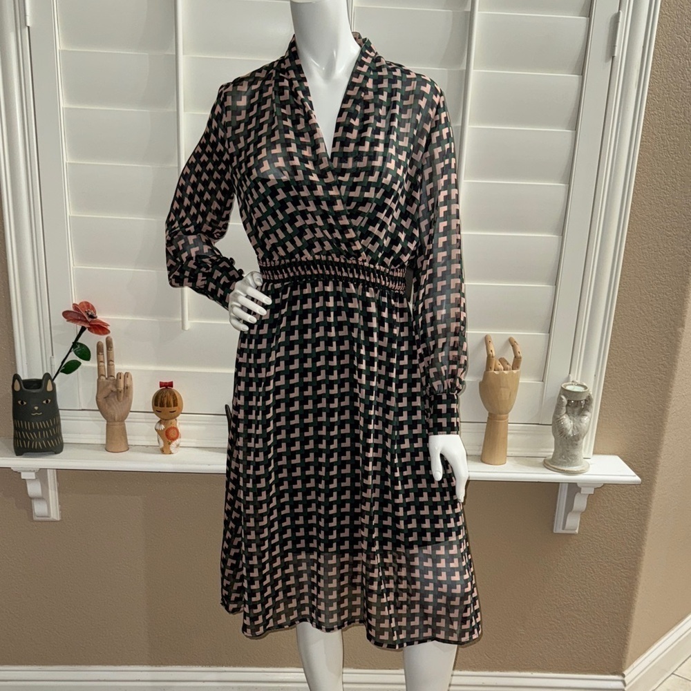 Superfoxx Geometric Midi Dress